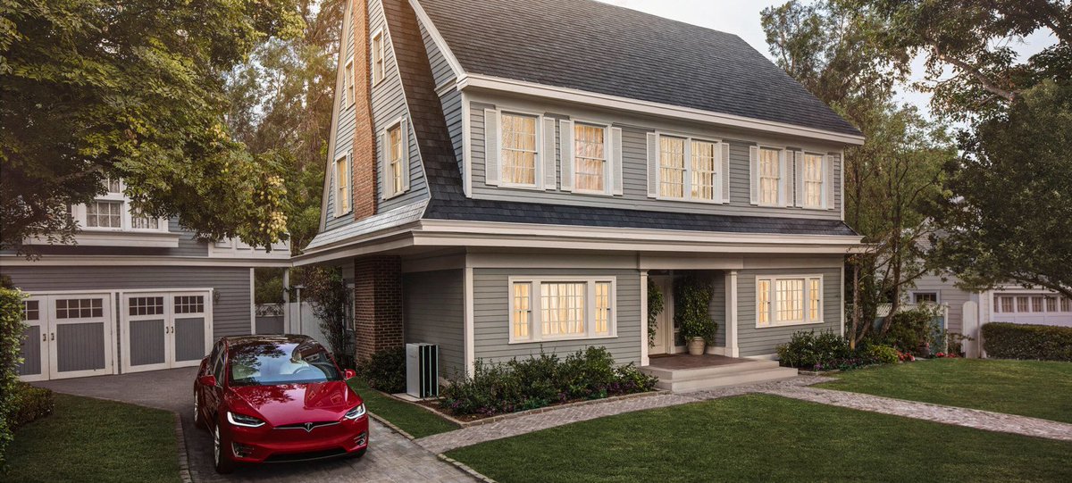 stevekrohn's tweet photo. Tesla’s sleek solar roof tiles are cheaper than you might think https://t.co/ipDlG8arbN https://t.co/SK7TASgfL4