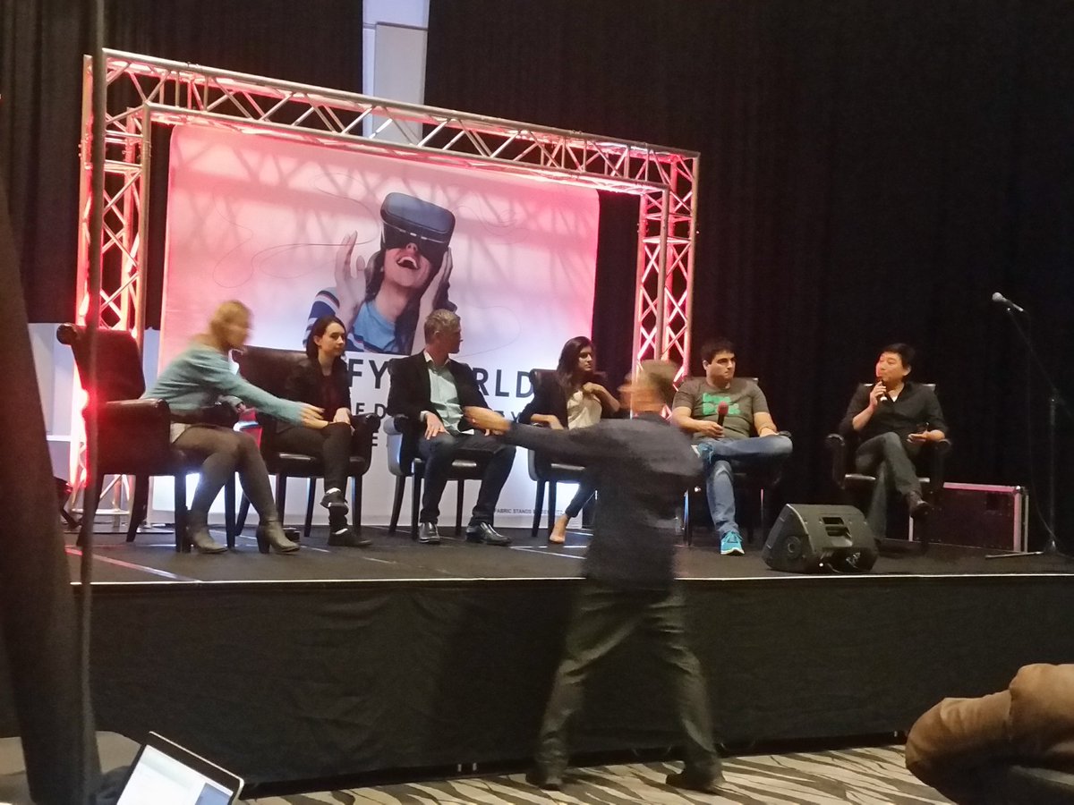 MagnifyWorld's tweet photo. Our brilliant minded Gaming Panel ππ @mlanglotz @StaplesRentals @sknightly @MethodNZ @PikPokGames @fishermenlabs #AR #VR #twnz17 #MagnifyNZ https://t.co/9xnqVEoDVv