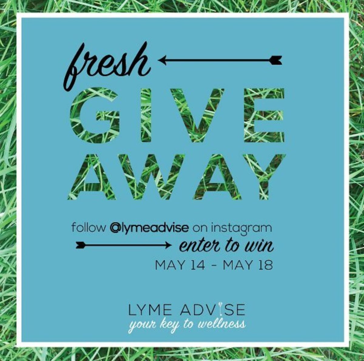 AdviseLyme's tweet photo. Join us for our first #giveaway this Sunday, May 14 #lyme #lymedisease #lymediseaseawareness #spoonie #lymewarrior #Lymie #chronicillness https://t.co/8zjS9tHaRq