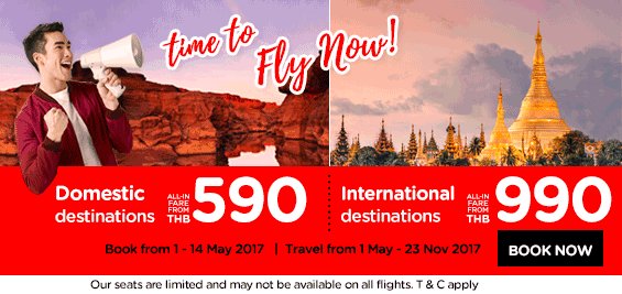 MikeThailandee's tweet photo. Air Asia has a promotion on #domestic #flights in #Thailand #cheapflight #travelforcheap https://t.co/9a43a8P0Hs