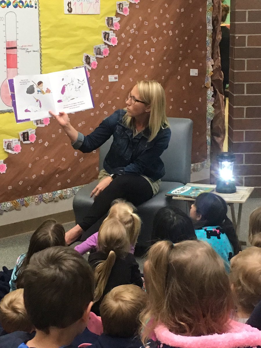 MrsPFSE's tweet photo. Mrs.Zellmer reading allowed at FSE's Camp Fire Book Fair read aloud!🏕🔥🎣📚 #oneflagstone https://t.co/iHhHfJQZSZ