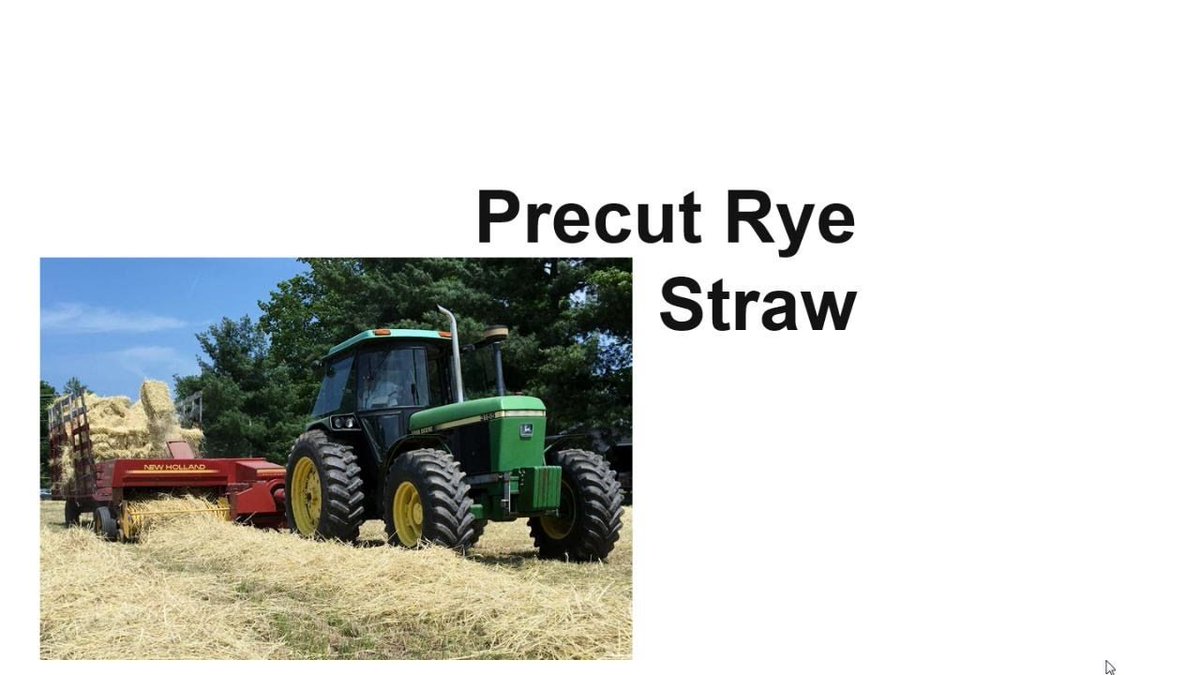 PennStateCrops's tweet photo. Penn State Extension's Andrew Frankenfield reviews BMPs for rye straw. https://t.co/9oURf9wNi1 https://t.co/JPTABzPdFO