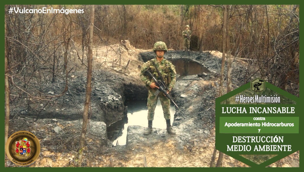 DigitalFuerza's tweet photo. En el Catatumbo trabajamos por la preservación del medio ambiente, por eso somos #HéroesMultimisión #FTVulcano  COL_EJERCITO https://t.co/Bggtih7Z6c