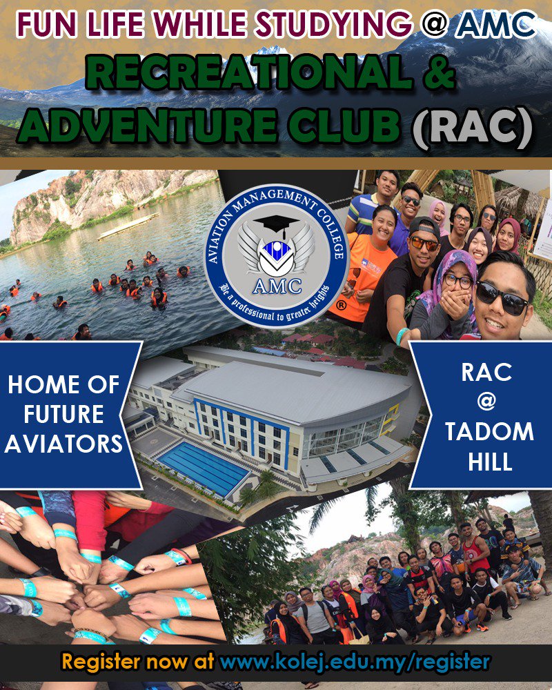 unicamofficial's tweet photo. Fun life at AMC! There are many fun activities for AMCian. Come and join us now! #SPM2016 #STPM2016 #aviationmanagementcollege #aviation https://t.co/fEw0wN52iA