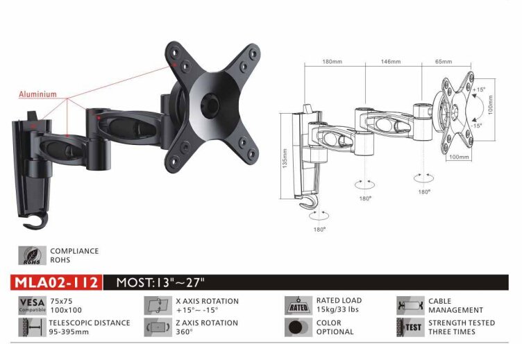 iris_123z's tweet photo. full motion LED LCD tv wall mounts, vasa is 100x100 https://t.co/34z1nxyMi5