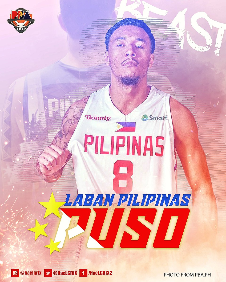 Ang Bagong Puso ng Gilas! #TheBeast #LabanPilipinas #PBAFanArt #Posterizes #SEABA2017 #GilasPilipinas