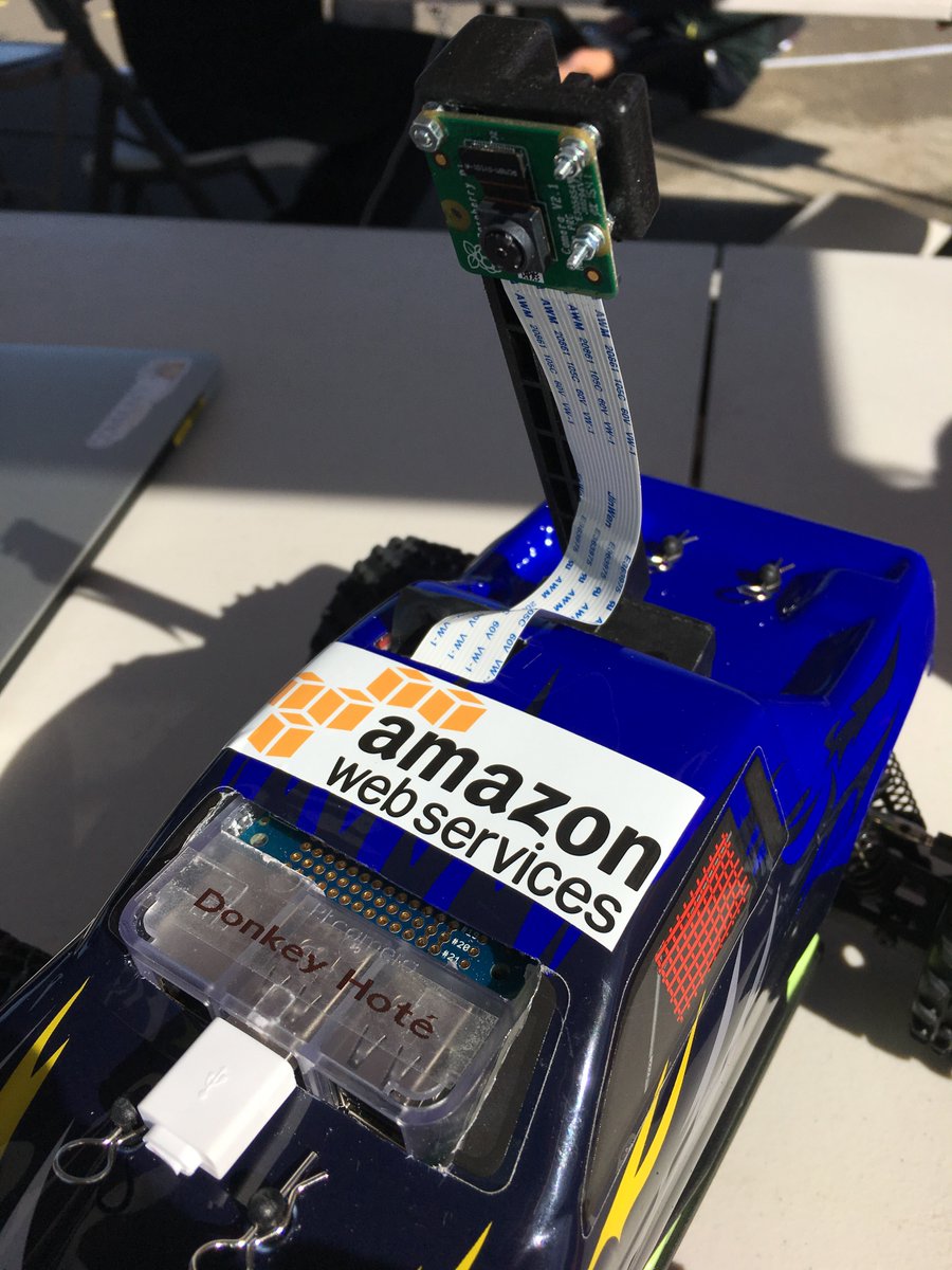 AWSOpen's tweet image. #OSCON2017 Thursday 11:00am Room 14 - Adrian Cockcroft: Open Source AI at AWS and Apache MXNet - including fun with @DIYrobocars (pictured)