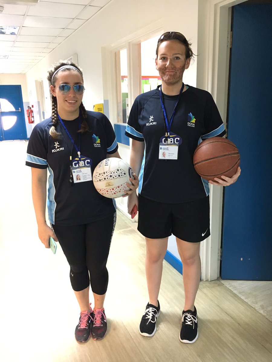 DohaCollege's tweet photo. Ok something is definitely happening today? @DohaCollegePE you've got some doppelgangers #talentcomp https://t.co/djitKAmFBT