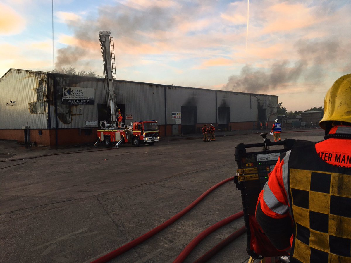 manchesterfire's tweet photo. We're at a fire in Atherton this morning. It's under control but as there's some smoke, please keep your doors and windows closed 👍 https://t.co/xWMTXhkh3G