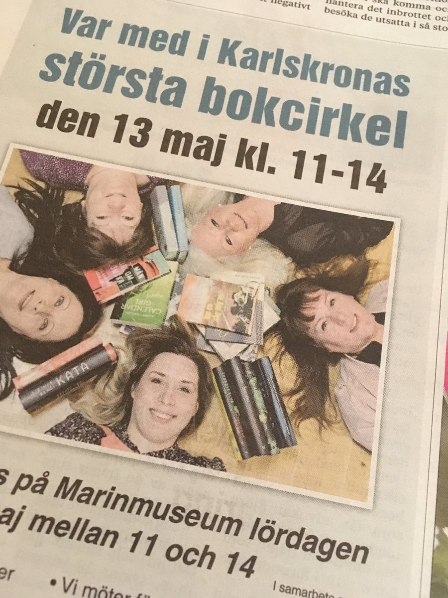 atBLT's tweet photo. En dag kvar. Vi ses väl? #bokohav #karlskrona #BLTse https://t.co/VeZYMsNEQs