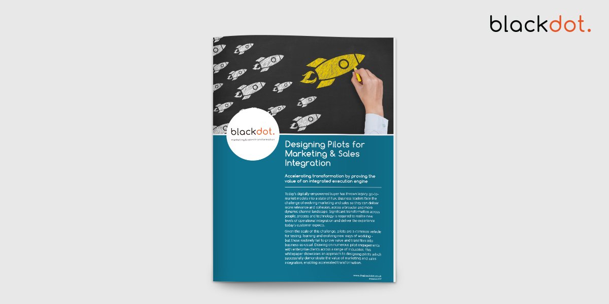 _Blackdot_'s tweet image. bit.ly/2r3SPtz - Download now: our latest whitepaper on designing #Pilotprograms to accelerate #marketing &amp;amp; #sales #transformation!