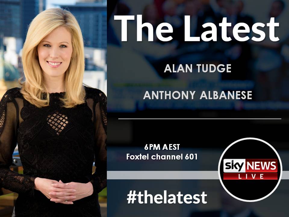 Tonight on #TheLatest with <a href="/ash_gillon/">Ashleigh Gillon</a> at 6PM AEST: @AlanTudgeMP on company tax cuts and ahead of Labor's budget reply speech <a href="/AlboMP/">Anthony Albanese</a>.