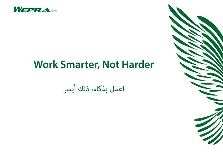 WEPRAproducts's tweet photo. اعمل بذكاء
#WEPRA https://t.co/JCKoqMDno6