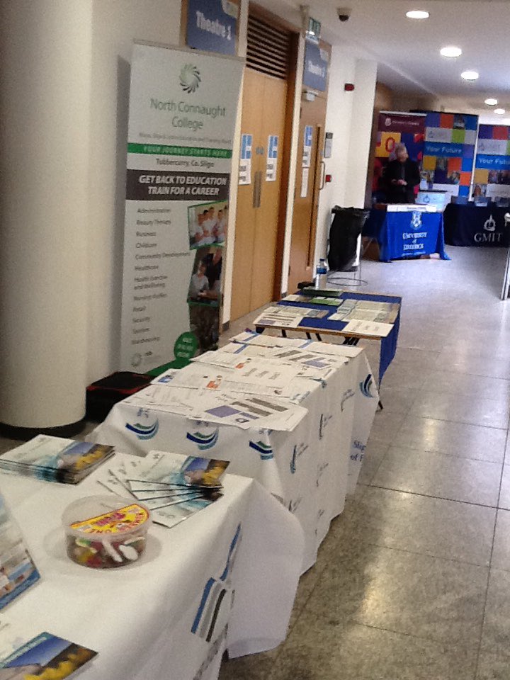 NorthConCollege's tweet photo. @msletb stand here in @itsligo for the careers event https://t.co/iElxQuvPne