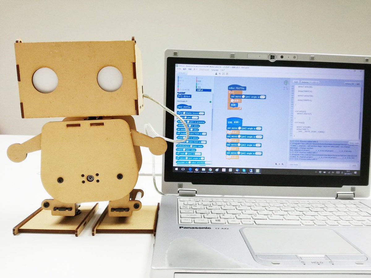 robot_shop's tweet photo. #ピッコロボ を #スクラッチ で動かしてみました。
まずは首振りだけ。
https://t.co/tJEe1WgbgH
nishishi
#ロボットショップ #scratch #EFBlock #arduino #robotics #openhardware https://t.co/yeXtXJ2qGW