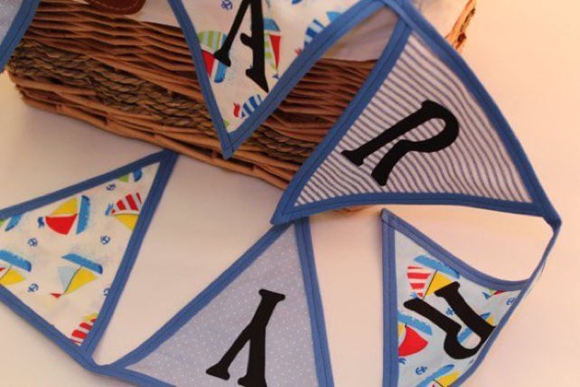 Planning a #christening? Add to your special day with our fabulous handmade #bunting. #baby #offers #newbaby fancyflags.co.uk