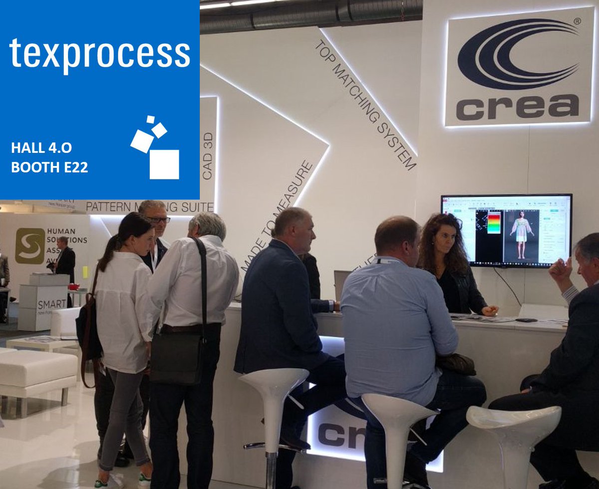 crea_solution's tweet photo. Come and visit our stand @Texprocess #creasolution #digitalfashion #texprocess #messefrankfurt https://t.co/rxB2vm4EZ7