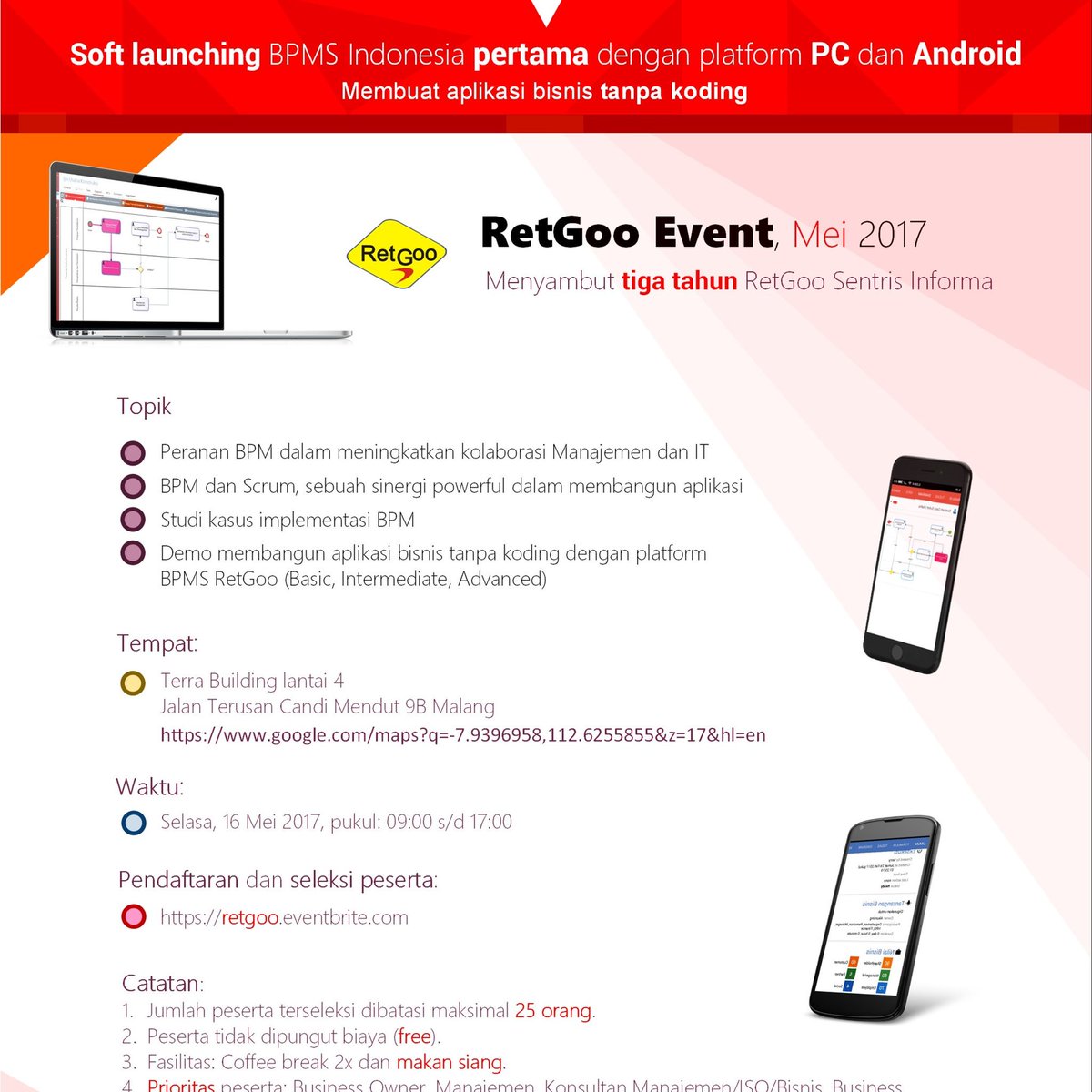 NinnoRetGoo's tweet photo. BPMS PERTAMA di Indonesia dg platform PC dan Android https://t.co/vNsoKcnjOT
