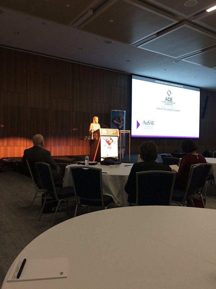 AuSAENews's tweet photo. Lessons in Leadership from @kittychiller @AUSOlympicTeam at AuSAE's Conference and Exhibition #ACESYD17 #Associations https://t.co/sJB9P07aee