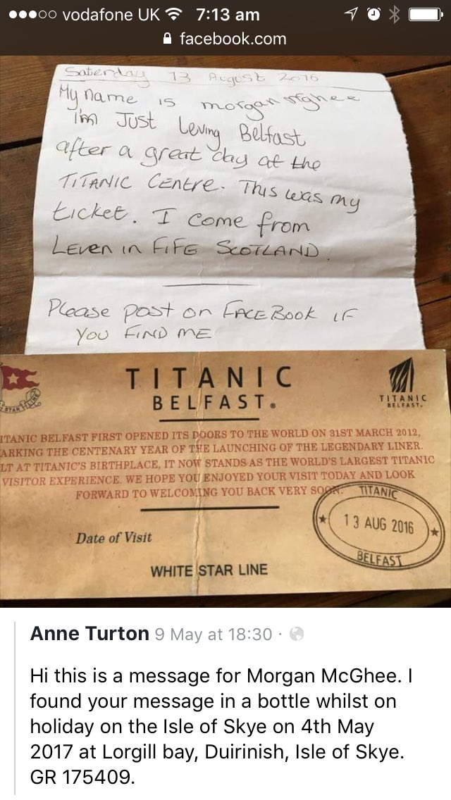 SportsDocSkye's tweet photo. @FifeActiveSch any chance you guys could let the leven primary schools know this boys message in a bottle has been found on Skye @9months https://t.co/pZqnf0zUA0