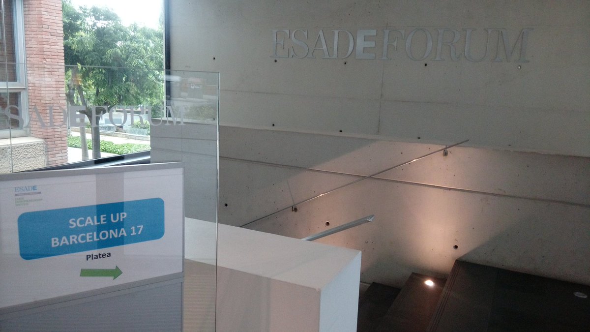esadeEEI's tweet photo. Today, 9am, #ScaleUpSummit2017 @ESADE. Don't miss it! https://t.co/lATnOzNOSM
