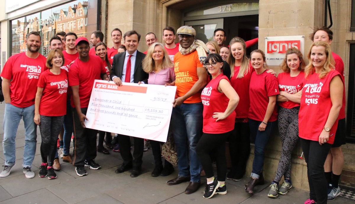 ignis_agency's tweet photo. It's always a pleasure to welcome @empowerachild at ignis and an even greater one to celebrate raising £5k through the agency 10k #ignathon. https://t.co/xLK9ZommMa