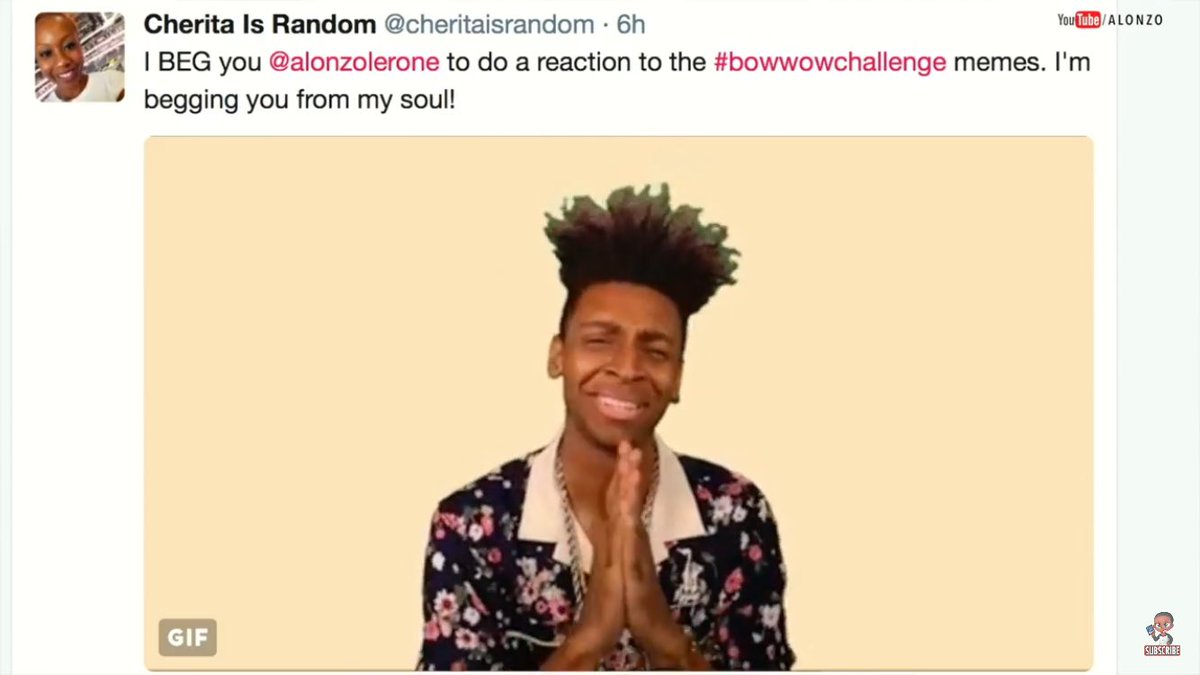 cheritaisrandom's tweet photo. This was me who begged @alonzolerone to do this video. You're all welcome! https://t.co/8muPYzEFKz