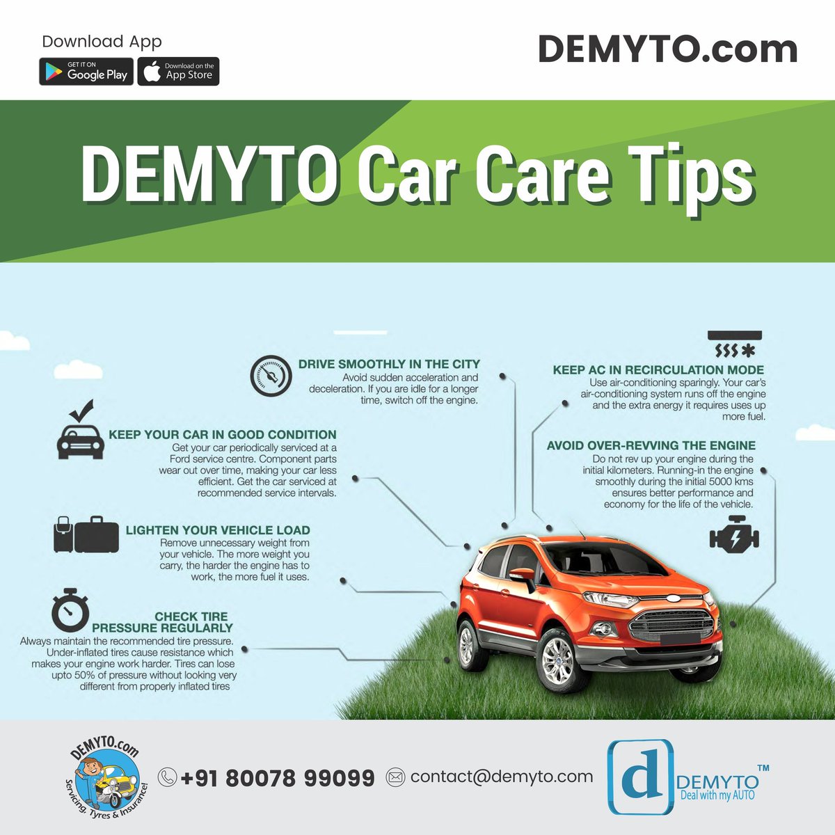 MYDEMYTO's tweet photo. Demyto Car Care Tips...!!
#Demyto #DEalwithMYauTO
#PuneTrustedCarCare https://t.co/obViodEywa