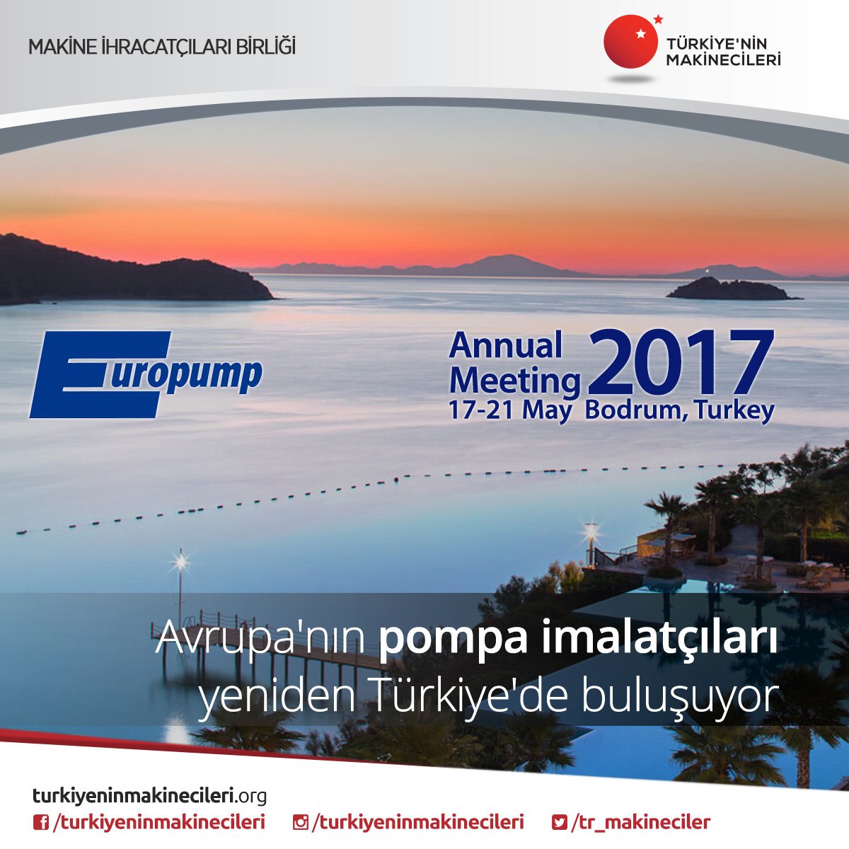 tr_makineciler's tweet photo. Avrupa'nın pompa imalatçıları yeniden Türkiye'de buluşuyor.
#Türkiyeninmakinecileri #europump #pomsad https://t.co/FJh26FL7n7