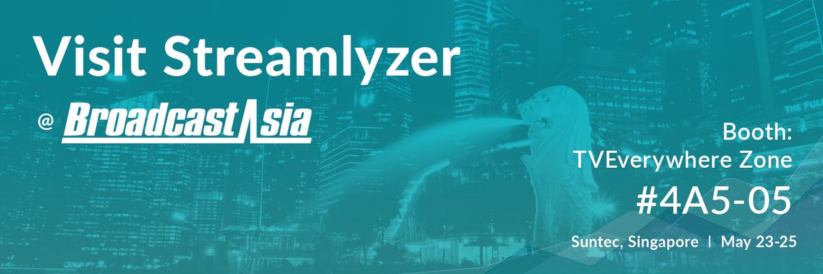 Streamlyzer is attending #BCA2017, Asia's must-attend international event for  broadcasting and media industries. Visit us at booth 4A5-05