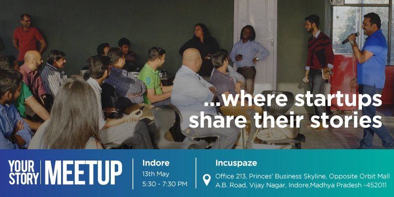 #YSMeetup on May 13th <a href="/incuspaze/">Incuspaze</a> 
Time: 05:30 PM
Stay Tuned... !!!
