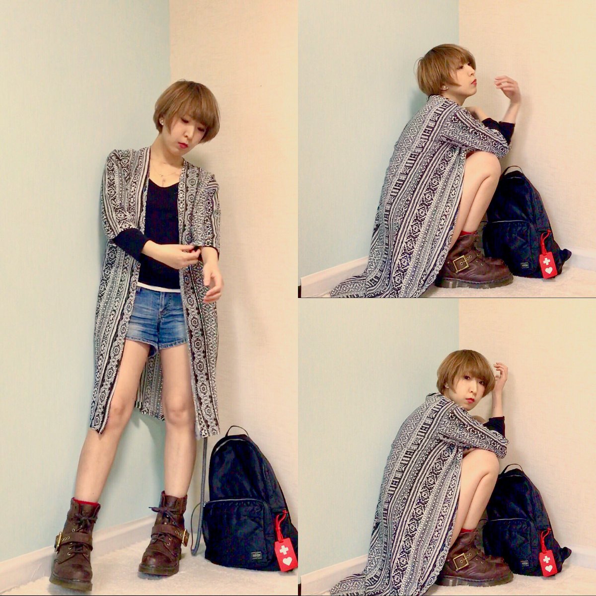 Ccd しーちゃん Twitterissa しまむらのぞいたらいい感じのロングカーデめっけたぜ٩ ᐛ و夏は下駄履く人だからこのロングカーデヘビロテするな 今日のコーデ ロングカーディガン しまむら Drmartens ドクターマーチン 補助人工心臓 Vad Vadfashion ヘルプ