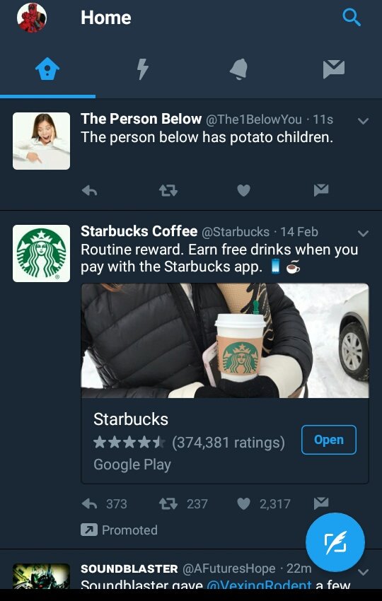 "Starbucks..?'