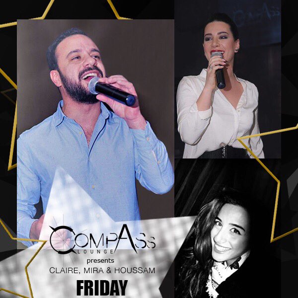 CompassLounge's tweet photo. Keep partying this #friday at #CompassLounge with #claire #mira #Houssam #whereelse https://t.co/O9d3BwrJ05