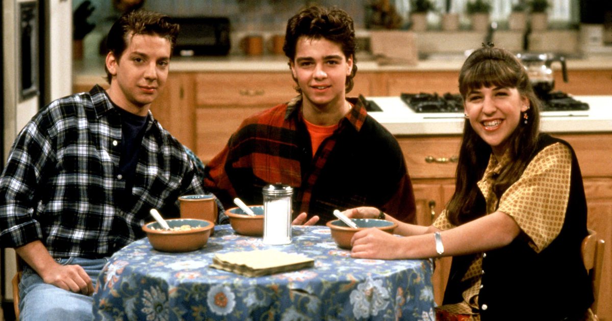 EW's tweet image. It's a #Blossom reunion! Mayim Bialik posts a pic with her "brother": share.ew.com/D1arLfE