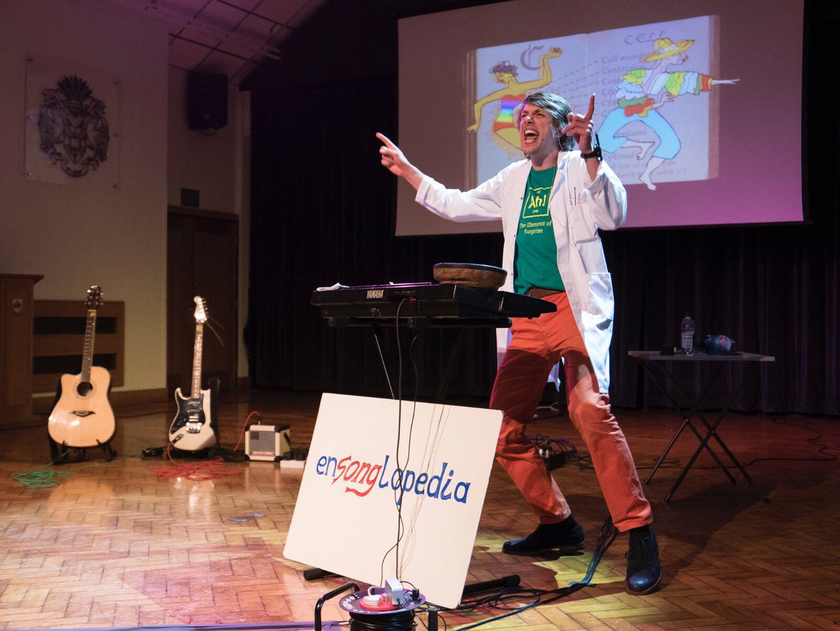 ReedsActivities's tweet photo. @ensonglopedia has a song for every letter in different styles also of that letter! #genius here is cells in calypso style and bonus conga. https://t.co/TNxPoMVBck