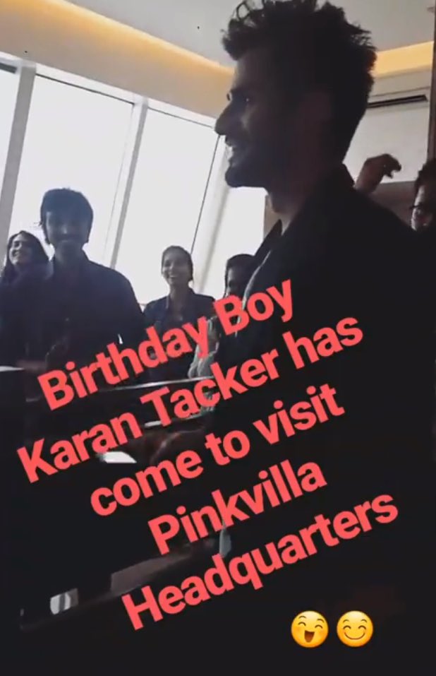  at Headquarters :) 

Happy Birthday Karan Tacker  