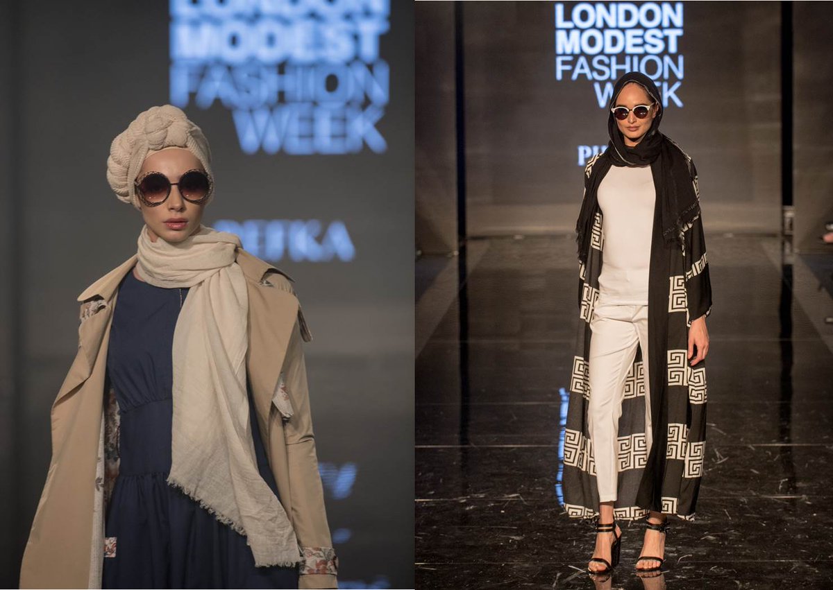 TVINEMagazine's tweet photo. Street chic on the catwalk: #trends Modanisa London Modest Fashion Week https://t.co/DWaakSi6ox #lmfw #refka #pillar #gulshaan #helenlatifi https://t.co/H9iRrTkUyz