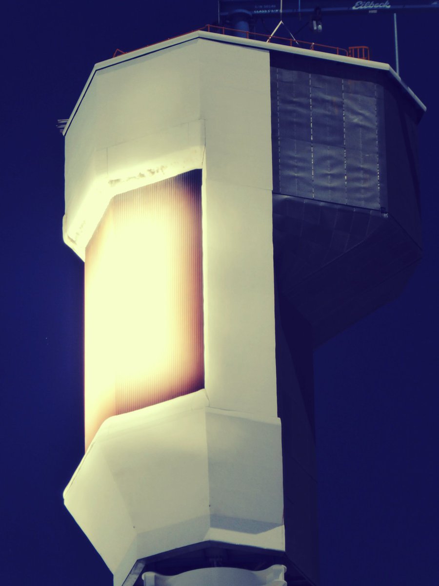 A close-up of our tower in flux