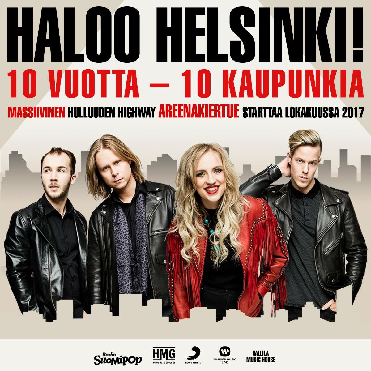 LoopSuomi's tweet image. Pitääkin ottaa Haloo Helsinki! loma tonne ens syksylle!🔥🔥🔥🔥@RadioSuomipop @SonyMusicFIN #hulluudenhighwaykiertue #haloohelsinki #loopsuomi