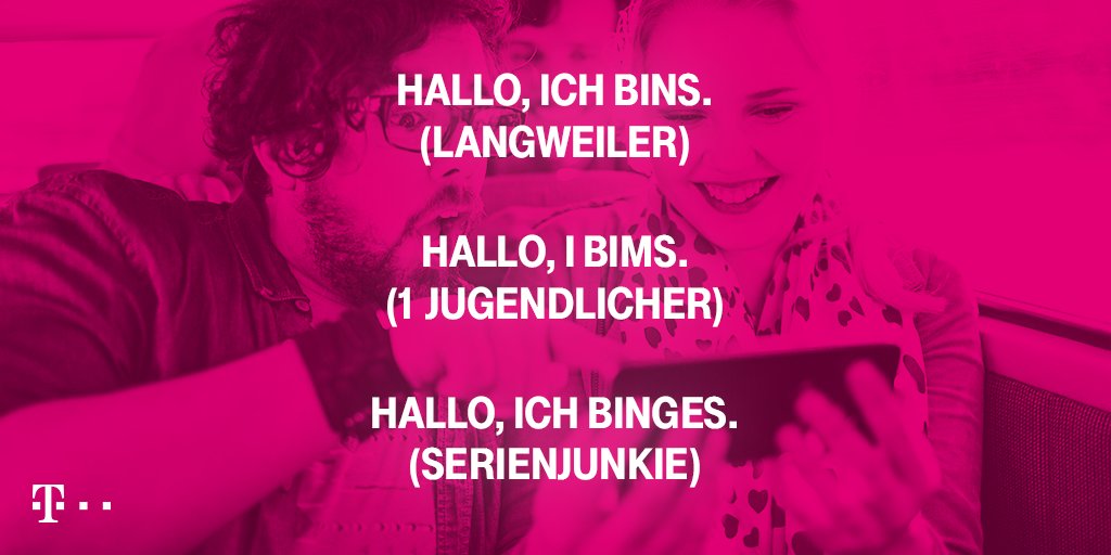 MagentaTV's tweet photo. Seid ihr wahre Serienjunkies?😉 Streamt jetzt immer und überall - #EndlichStreamOn: https://t.co/bv7lAC03RN. https://t.co/vwCtY2v24g