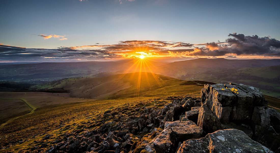 What a stunning photo of the sunset light illuminating the Sugar Loaf taken by Karl McCarthy. Walk the Sugar Loaf > nationaltrust.org.uk/sugarloaf-and-…