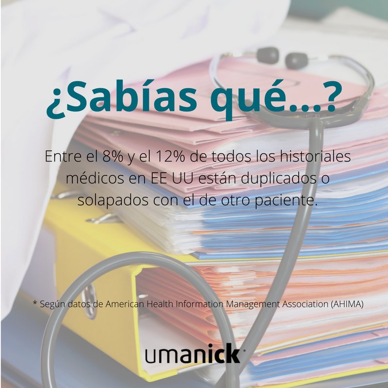 ¿Sabías qué entre 8% y 12% de los historiales médicos en EEUU están duplicados o solapados con el de otro paciente? bit.ly/2pVyOa8