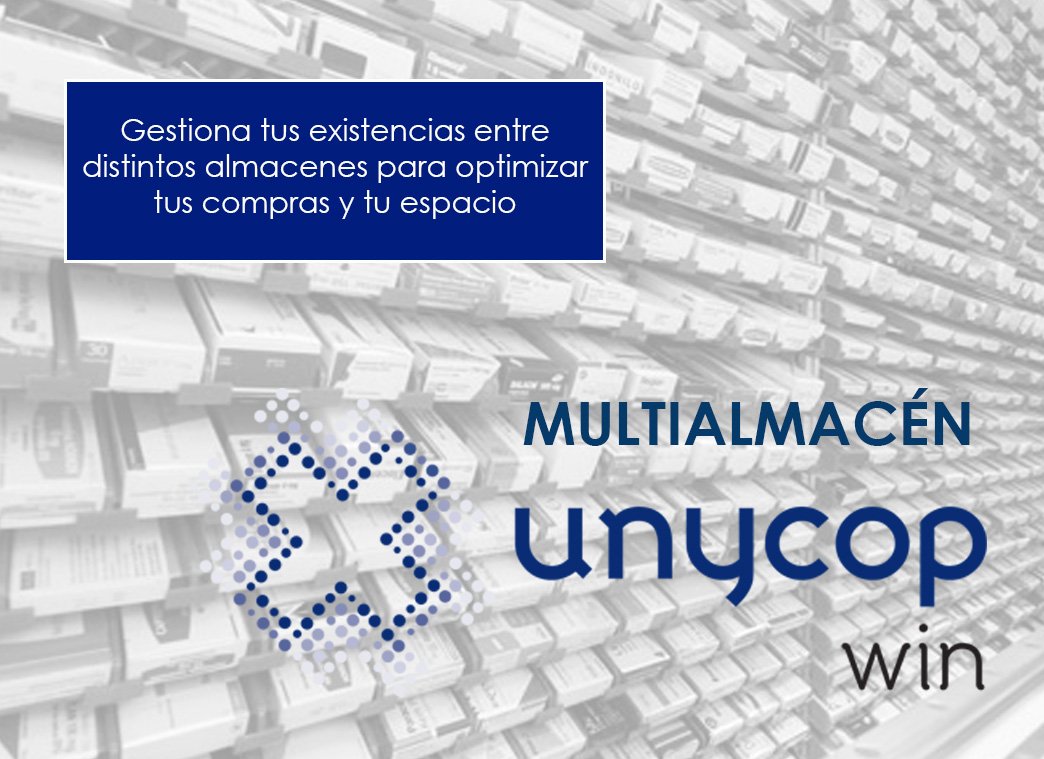 Unycop's tweet photo. ¿Conoces la funcionalidad #Multialmacen de #UnycopWin? Con él ahorrarás tiempo y espacio para #PresumirdeFarmacia https://t.co/0NvXUDKKlk