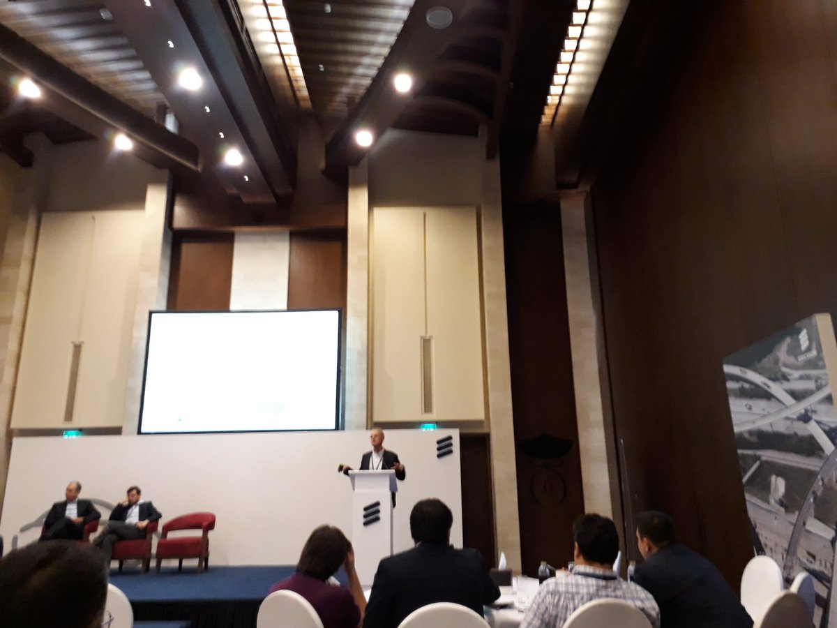 TelecomReviewME's tweet photo. Jan Hellaker, Program Director Drive Sweden, delivers his presentation entitled 'A New Approach to Mobility'. #ienable @EricssonMENA https://t.co/k63ZLpSaK9