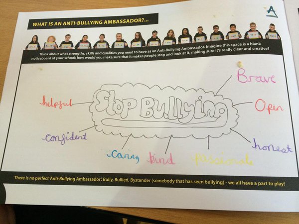 AntiBullyingPro's tweet photo. An #AntiBullying Ambasador is... Caring, Kind and Helpful! https://t.co/vpTW2z3vYn