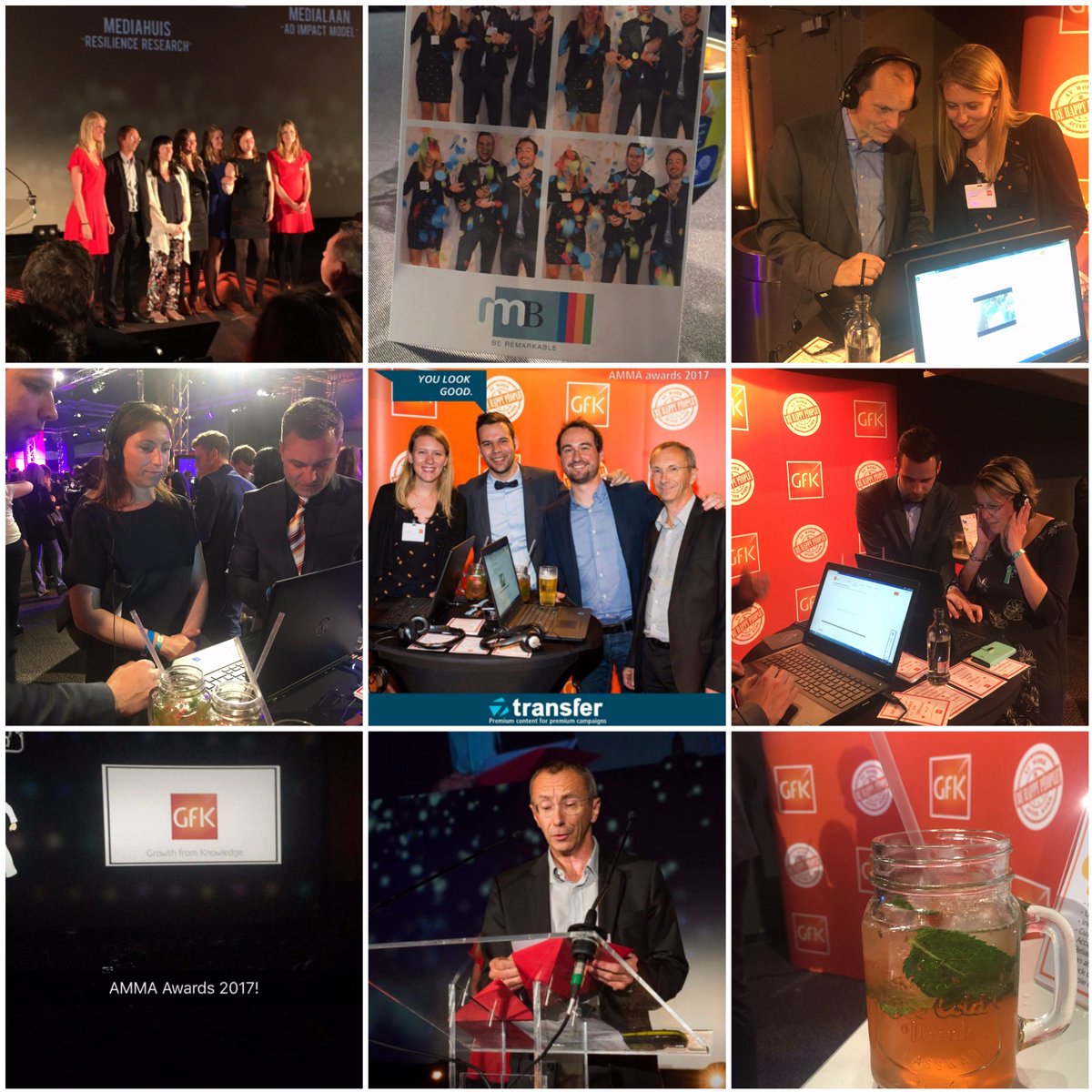 WimMathues's tweet photo. #TBT to a great evening at #AMMA17 w/ @GfK's @ksvloe, @liovloeberghs &amp; @Dziubii! Thx @AnPalmans for setting up our #EmoScan booth! :-) #MRX https://t.co/BVsV9QAGWU