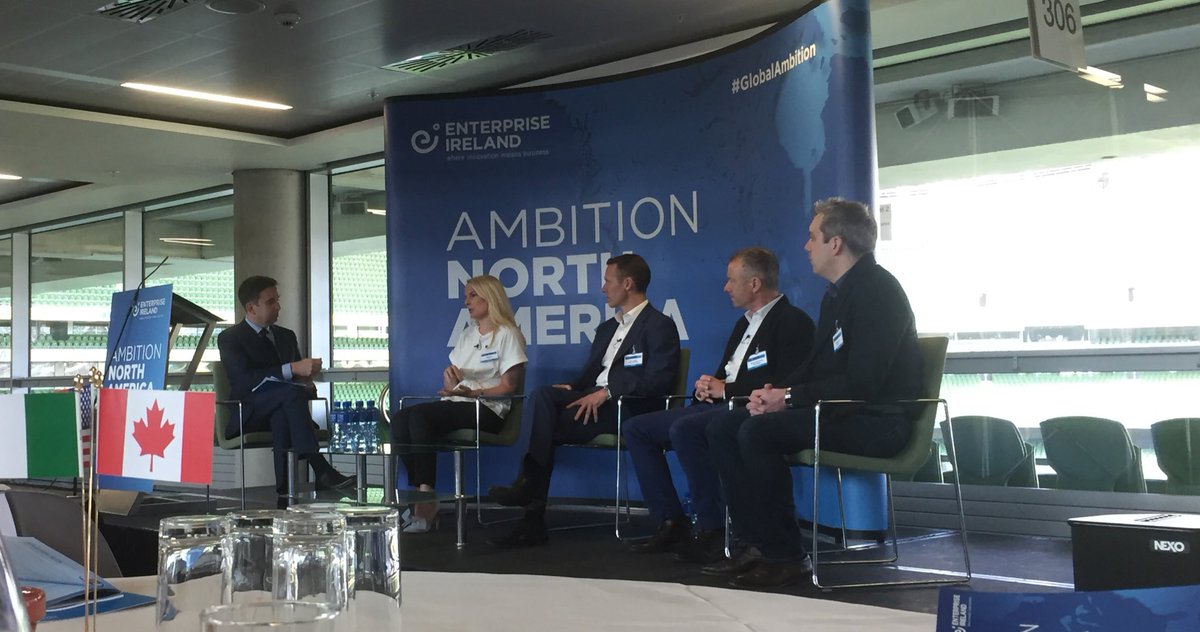 Great gathering of Irish businesses here at the #GlobalAmbition North America looking to export there.