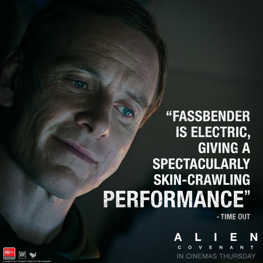 “Fassbender is Electric” #AlienCovenant ~ In cinemas NOW