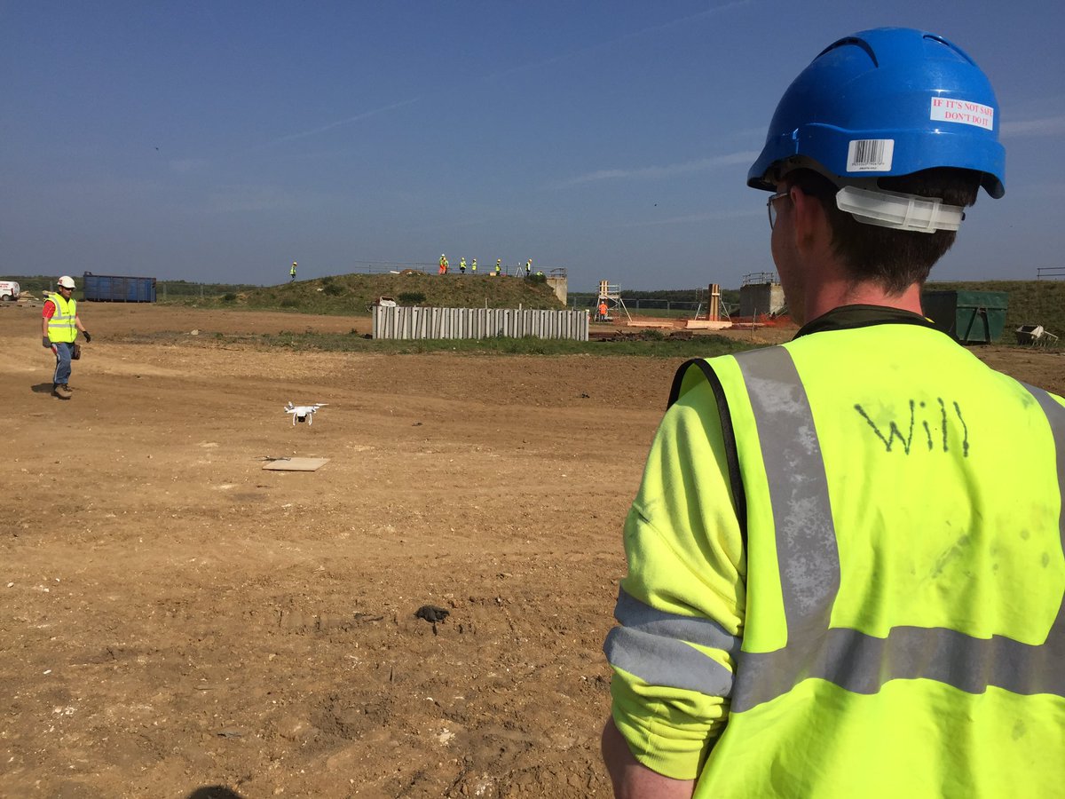 BaniAnvari's tweet photo. #Video #shooting construction by @SotonEngEnv's students at Bircham Newton using #drones @EngineerWill @JuliaStevensUK @Engi_Scout https://t.co/mf79Czo5Ih